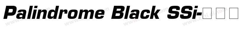 Palindrome Black SSi字体转换